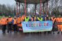 Community and business volunteers come together to enhance Palfrey Park