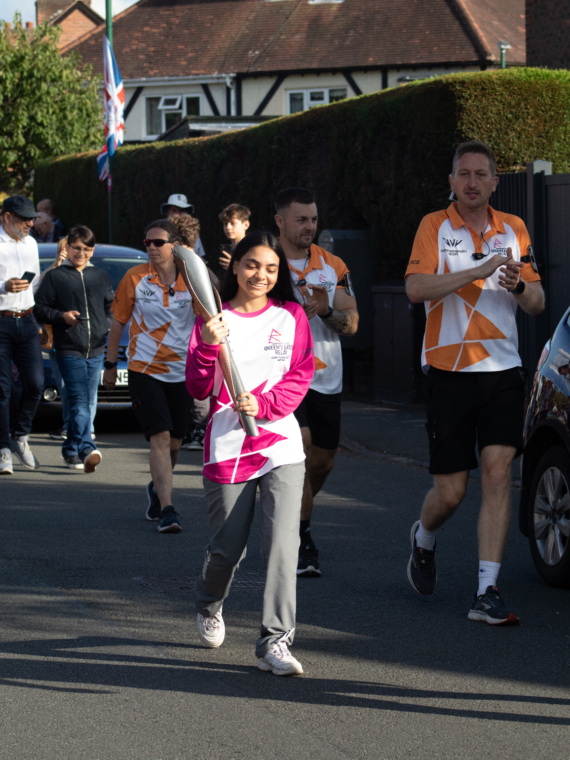 Youngsters from disadvantaged backgrounds take part in Queen’s Baton