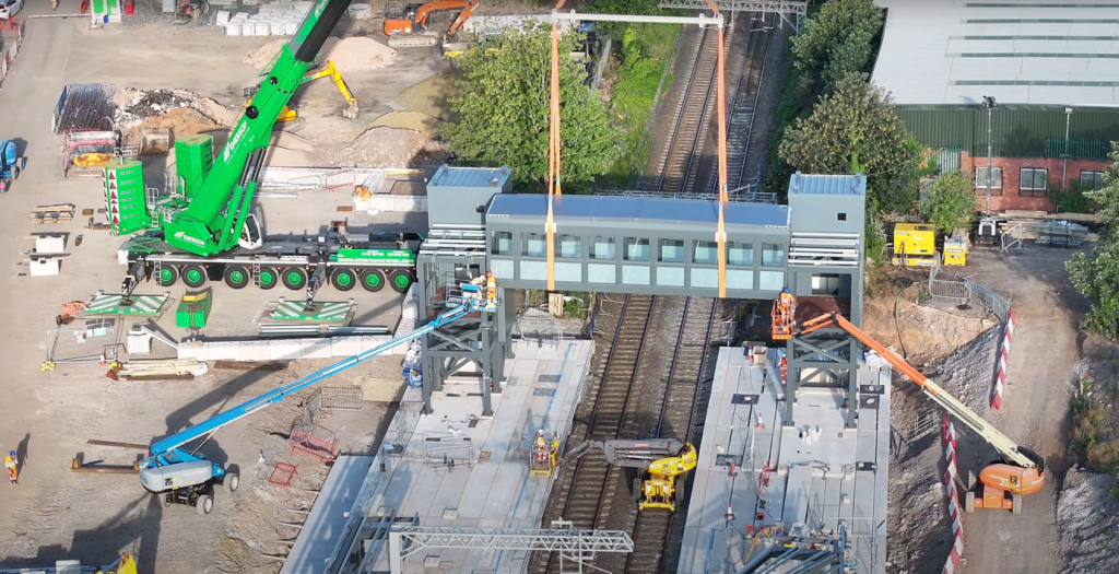 New footbridge craned into place in major milestone for Willenhall ...